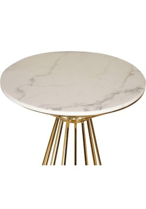 Bar Gold Table Marble Top