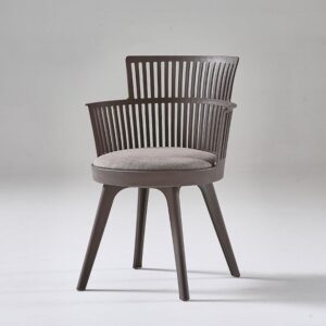Glam Plastic Dining Chair Grey