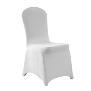 White Stretch Cover Chair